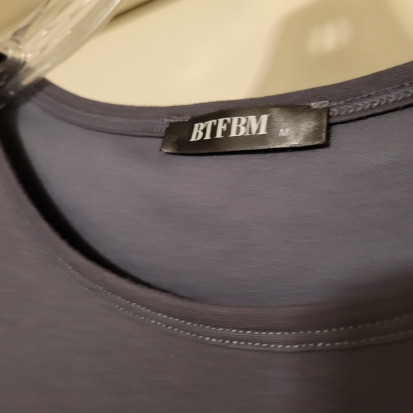 BTFBM Women's Gray Sleeveless Mini Dress - Picture 5 of 7